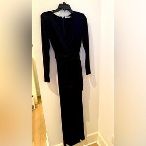 Alice + Olivia Black Long Sleeve Dress